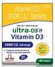 Ultra High Potency Vitamin D3 Supplement for Immune Support and Bone Health 2K Tablets - 1 strip 30 Tablets