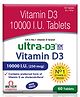 Ultra High-Potency Vitamin D3 Supplement for Strong Bones and Immune System Support 10K Tablets - 1 strip 15 Tablets