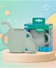 Baybee Silicone Baby Spout Sippy Cup with Soft Silicone Straw & Handles 120 ML - Green
