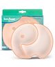 Baybee Elephant Silicone Suction Plate for Kids - Orange