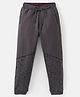 Primo Gino Cotton Ankle Length Track Pant with Abstract Print - Pewter Grey