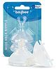 Baybee Wide Neck Silicone Feeding Nipples Natural Flow Feeding Teat Nipple BPA Free & Anti Colic Feeding Bottle Nipple - Pack of 2