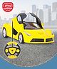 Play Nation Speed Racing Yellow Color Car with Openable Doors & Rechargeable Battery| 1:16 Scale Remote Control Racing/Sports Car| Motion Sensing Remote| BIS Certified| 3 Years+ (Color May Vary)