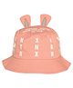 Kid-O-World Alphabet Printed Ears Applique Hat - Peach