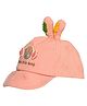Kid-O-World Cute Little Lamb Embroidered Cap -Peach
