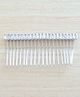 Pretty Ponytails Marquise Rhinestone Embellished Hair Comb Pins - Silver