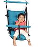 Wishing Clouds Uyyala for Kids with Cotton Filling and Leg Lock Mechanism Piccolo Jute - Blue