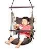 Wishing Clouds Oonjal for Indoor with Leg Lock Mechanism Piccolo Cotton - Brown