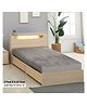 Sassoon Laika Single Size Waterproof Mattress Protector - Grey