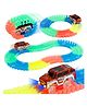 Fiddlerz Glow Magic Flexible and Bendable Race Twister Car Track Set Toy with LED Lights 80 Pieces - Multicolor