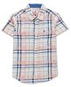 JusCubs Half Sleeves Checked Shirt - Multi Color