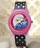 Stol'n Smurfs Featured Stars Design Wrist Watch - Pink & Black