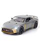 PLUSPOINT Diecast Toy Car Scale Model Pull Back with Lights and Sound 1:24-GTR50 - Grey
