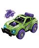 PLUSPOINT Pull Back Diecast Toy Car Scale Model Vehicles Alloy Simulation Supercar with Lights & Sound - Green
