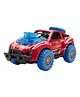 PLUSPOINT Pull Back Diecast Toy Car Scale Model Vehicles Alloy Simulation Supercar with Lights & Sound - Red