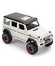 Pluspoint Diecast Toy Car Scale Model Pull Back Vehicles Alloy Simulation Supercar with Lights and Sound Also for Car Dashboard Mercedes G 500 - White