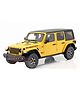PLUSPOINT Diecast Toy Car Scale Model Pull Back Vehicles Alloy Simulation Supercar with Lights and Sound Also for Car Dashboard Jeep-Yellow