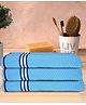 Athom Living Popcorn Textured Solid Bath Towels L 137 x B 67 cm Pack Of 3 - Blue