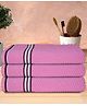 Athom Living Popcorn Textured Solid Bath Towels L 137 x B 67 cm Pack Of 3 - Pink