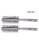Babila Round hair Brush HB V630 Set of 2 - Silver