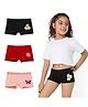 Plan B 100% Cotton Pack Of 3 Butterfly & Flowers Printed Boxers - Red Black & Peach