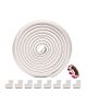 KidDough Baby Proofing Corner Safety Strip  5 Meters and 8 Corner Guards - White