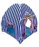Homecute Foldable Popup Play House - Blue-White