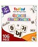 TodFod Wooden Gujarati Shabd rachna Puzzle Toy for Kids & Children Gujarati Consonants with Knob  Multicolor Pictures Educational and Learning Boards - 106 pieces