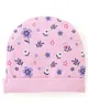 Babyhug 100% Cotton Cap Mittens & Booties Floral Print- Pink