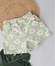 Qvink Floral Printed Summer Shorts - Green