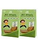 Little Grabs 100% Natural Jowar Bajra Methi Millet Khakhra Hand Roasted Pack of 2 - 100 g each