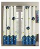 RRC Microfiber Cotton Curtains for Windows Door Bedroom Living Room Set of 2 Curtains - Multicolor