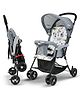 Baybee Infant Baby Stroller for Newborn Babies with 2-Position - Grey