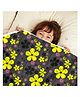 Divine Casa Micro Dohar Blanket For Toddler Upto 4 Years - Black