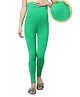 Zelena Full Length Solid Pregnancy Belly Leggings With Adjustable High Waist Elastic - Green