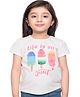 TINY BABY Half Sleeves Life Is So Sweet Printed Tee - White