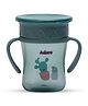 Advanced Magic 360 Degree Spill Proof Sipper Cup with Handle & Dust Free Cap Sip From Any Side Green- 240 ml