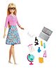 Barbie Teacher Doll with Teaching Accessories Multicolour - Height 29 cm