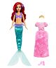 Disney Princess Mermaid to Princess Ariel- Height 27 cm (Colors and Decorations May Vary)