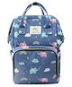 House of Quirk Diaper Bag Maternity Backpack Elephant Print - Blue