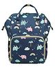 House of Quirk Diaper Bag Maternity Backpack Elephant Print -  Dark Blue