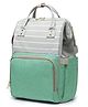 House of Quirk  Diaper Bag Maternity Backpack Stripe Pattern - Green
