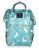House of Quirk Diaper Bag Maternity Backpack Unicorn Print - Green