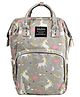 House of Quirk  Diaper Bag Maternity Backpack Unicorn Print -  Grey