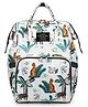 House of Quirk Diaper Bag Maternity Backpack Jungle Print - White