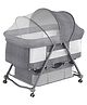 House of Quirk Foldable Adjustable & Breathable Cradle Crib Baby Rack - Grey