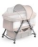 House of Quirk Foldable Adjustable & Breathable Cradle Crib Baby Rack - Khaki