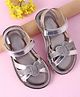 Cute Walk by Babyhug Velcro Closure Formal & Party Wear Sandals - Silver (Strap Logo May Vary)