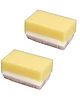 Safe-O-Kid Baby Bathing Soft Foam Sponge Sensory Scrubber with Bristle Brush Pack of 2 - Yellow