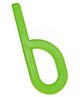 Safe-O-Kid Non-Toxic Develop Baby's Biting Skills Safely P Shape Chewy Tube - Green